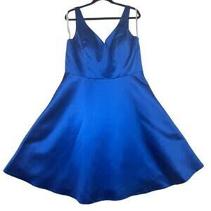 Elegant Blue Sleeveless Dress